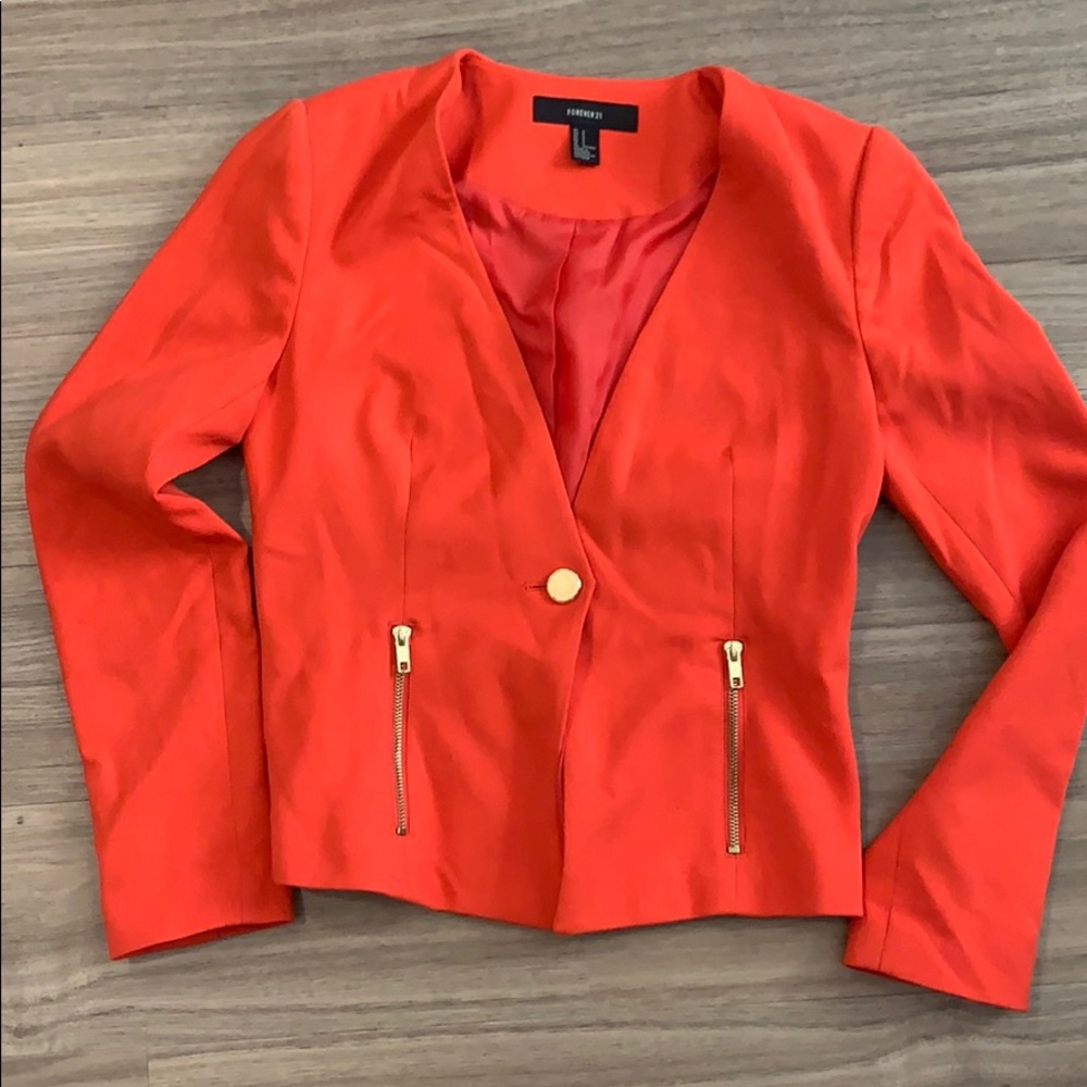 Red/coral blazer